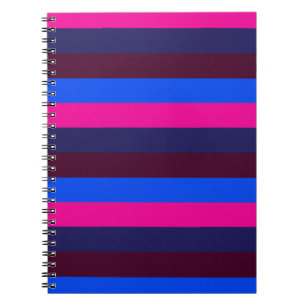 Carnet Rayures néon de minuit