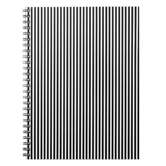 Carnet Rayures noires et blanches (Devant)