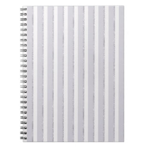Carnet Rayures Pailletées Lila Violet Étincelant