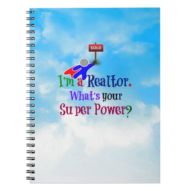 Carnet Realtor Superhero (Devant)