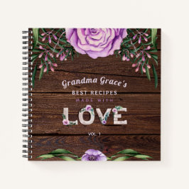 Carnet RECEPES - Heirloom Cadeau grand-mère maman maman