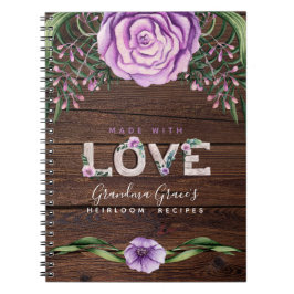 Carnet RECEPES - Heirloom Cadeau grand-mère maman maman