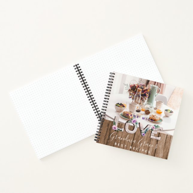 Carnet RECEPES - Heirloom Cadeau grand-mère maman maman (Intérieur)