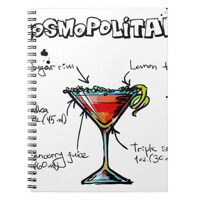 Carnet Recette cosmopolite de cocktail (Devant)