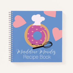 Carnet Recette de boulangerie de donut mignon pour enfant