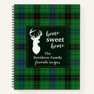 Carnet Recette de famille personnalisée Davidson Tartan P
