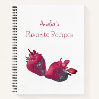 Carnet Recette de fraise personnalisée