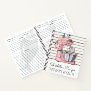 Carnet Recette de mélange floral rose