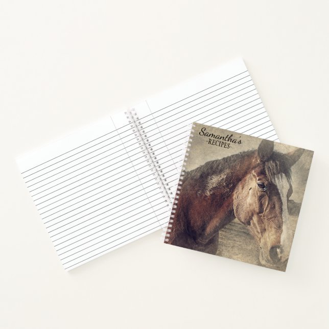 Carnet Recette de peinture Brown personnalisée pour cheva (Intérieur)