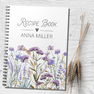 Carnet Recette Florale de Fleur Sauvage Violette Personna
