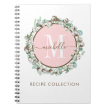Recette florale rose rose rose monogramme