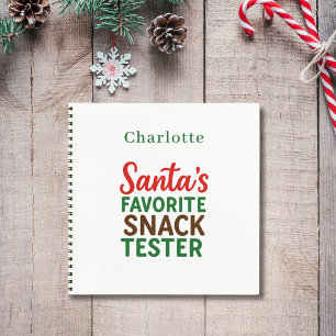 Carnet Recette Noël citation nom du testeur de goûter