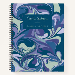 Carnet Recette personnalisée de la famille marbrée de la 