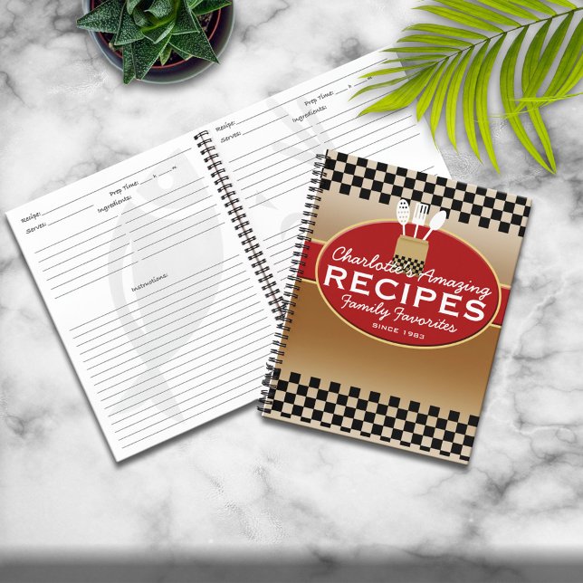 Carnet Recette personnalisée Favoris de famille (Créateur téléchargé)