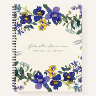 Carnet Recette personnalisée pour orchidée violette cou