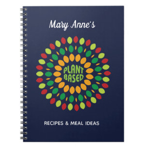 Carnet Recettes à base de plante avec Mandala feuille