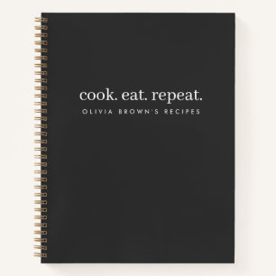 Carnet Recettes Cuisinière minimaliste au charbon de bo