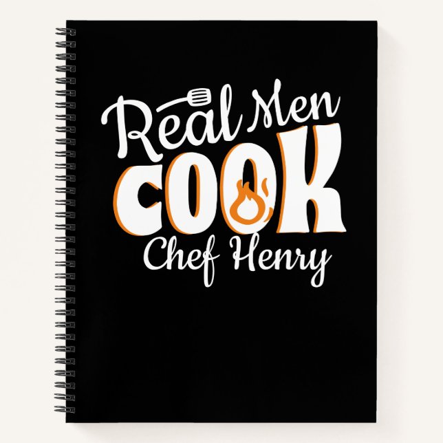 Carnet Recettes de cuisine des vrais hommes (Devant)
