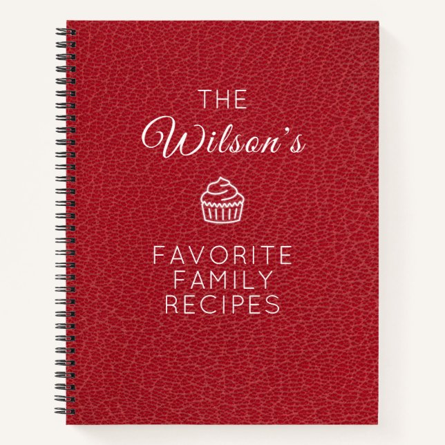 Carnet Recettes de famille favorites (Devant)