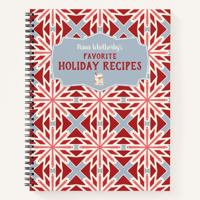 Carnet Recettes de vacances scandinaves personnalisées (Devant)