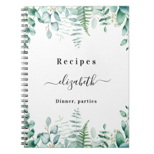 Carnet Recettes eucalyptus nom de la forêt verte