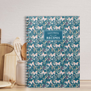 Carnet Recettes Favorites Boho Floral Personnalisées