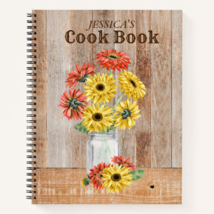Carnet Recettes Gerber Daisy En Mason Jar