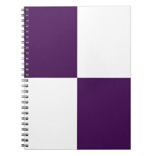 Carnet Rectangles de pourpre royal et de blanc
