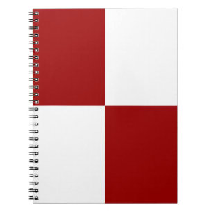 Carnet Rectangles rouge et blanc