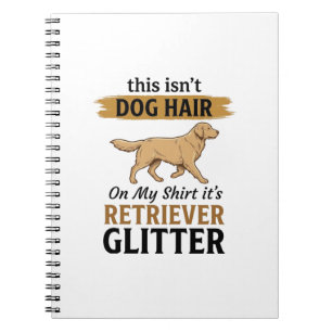 Carnet Récupérateur Paillettes Amoureux de Chien Drôle De