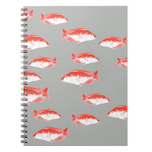 Carnet Red and grey fish