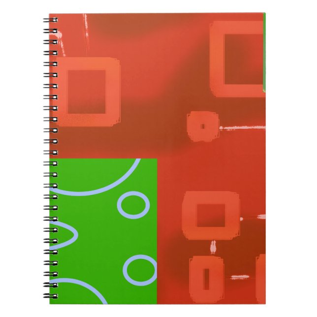 Carnet Red Green Loops (Devant)
