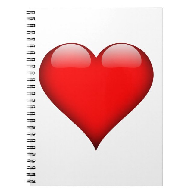 Carnet Red Heart Love (Devant)