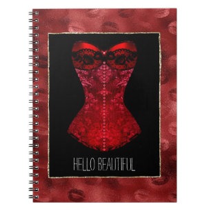 Carnet Red Lips Corset