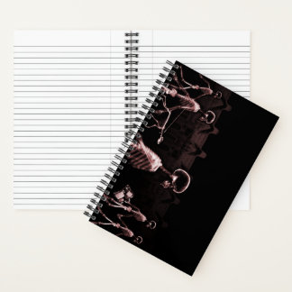 Carnet Red X-Ray Skeleton City Scène