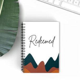 Carnet Redeemed Burnt Orange Mountain Christian Faith