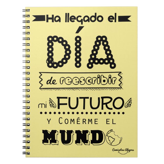 Carnet reescribir mon futur personalizable (Devant)