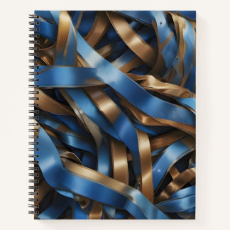 Carnet Reflejos Azul y Bronce