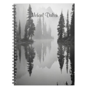 Carnet Reflets du matin brumeux : Art au bord du lac
