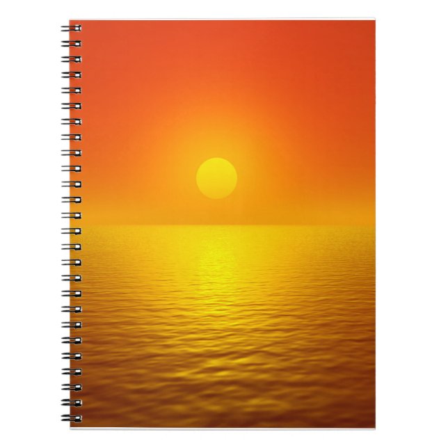 Carnet Réflexion du coucher de soleil (Devant)