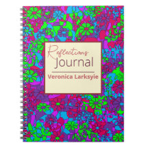 Réflexions Abstraites florales multicolores