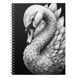 Carnet Regal the White Swan - Spiral Notebook
