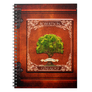 Carnet Regard d'antiquité d'arbre généalogique de