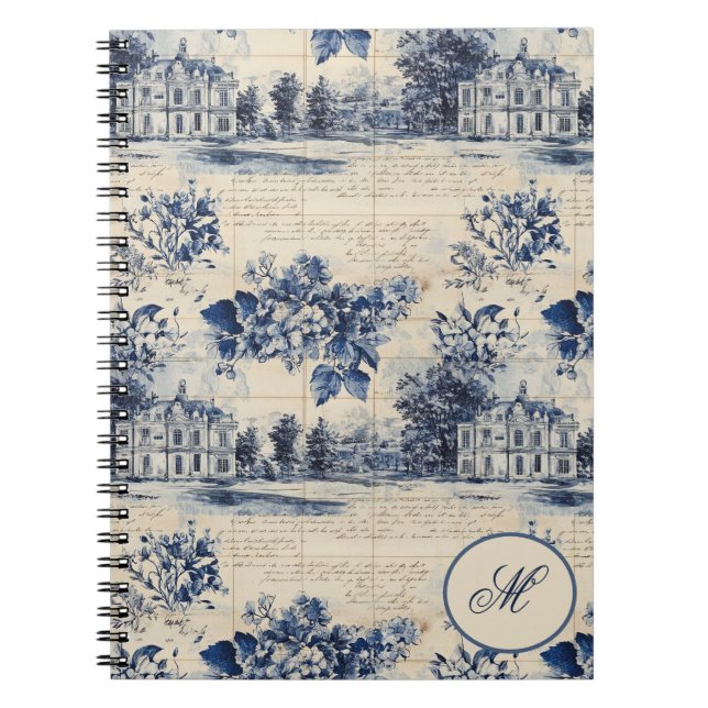 Carnet Régence inspirée personnalisée (Devant)