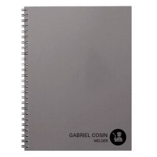 Carnet Registre de soudeur de rig industriel élégant