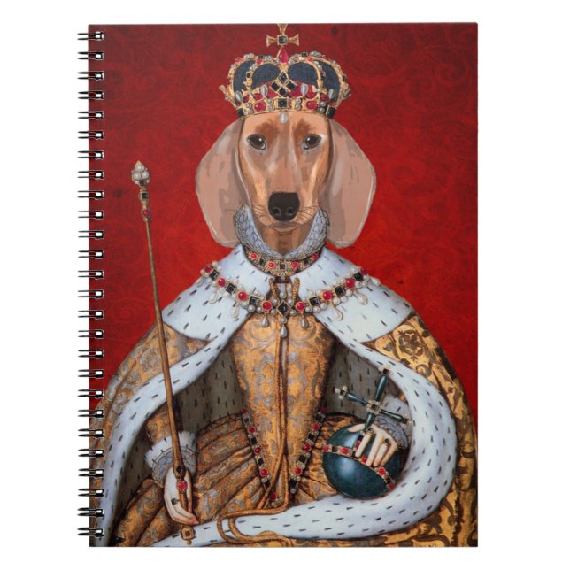 Carnet Reine Dachshund (Devant)