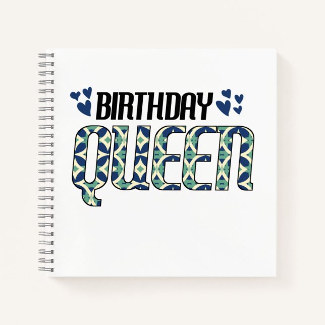 Carnet Reine d'anniversaire (Devant)