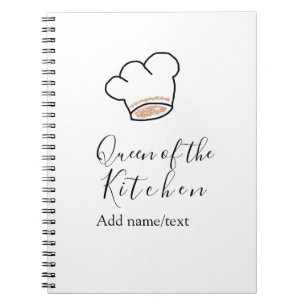 Carnet Reine de la cuisine chef cuisine ajouter nom couro