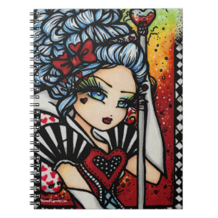 Carnet Reine d'imaginaire de fée de fille d'Alice de