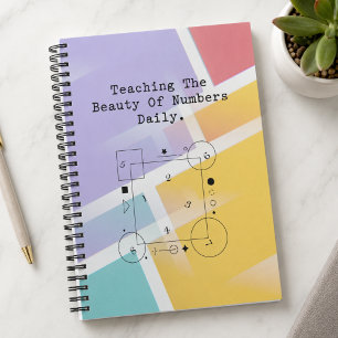 Carnet Remerciement à un professeur de maths La beauté